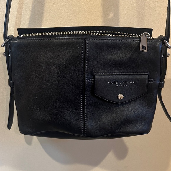 Marc Jacobs Handbags - Marc Jacobs Black Crossbody Bag with Silver Details